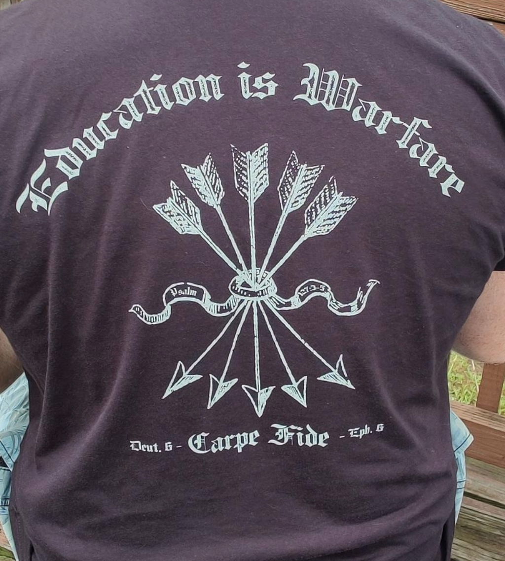 Education Is Warfare Shirt - New Saint Andrews College